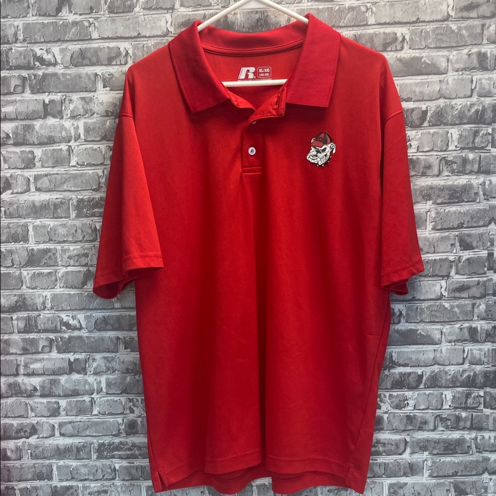 Georgia Bulldogs 
Russell Athletic Men's‎ Bright Red Polo